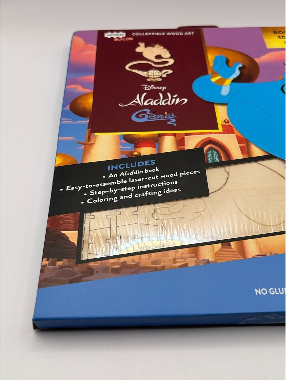 IncrediBuilds Disney Aladdin Genie Book & 3D Wood Model Kit Sealed Ages 8+ - Picture 8 of 10
